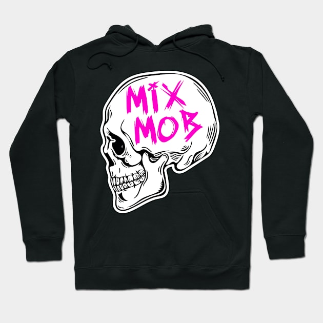 Mix Mob Skull (Pink) Hoodie by Mix Mob